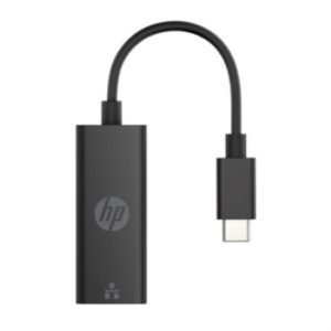 adaptador hp g2 usb c a rj45 color negro