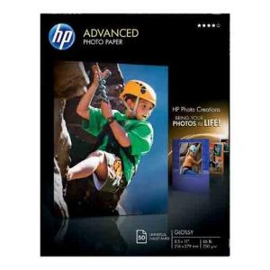 papel hp fotografico satinado avanzado cartas 50 hojas