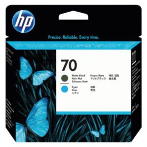 cabezal hp lf de impresión 70 color negro mate cian