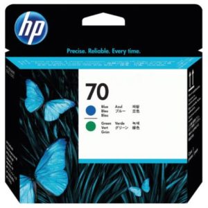 cabezal hp lf de impresión 70 color azul verde