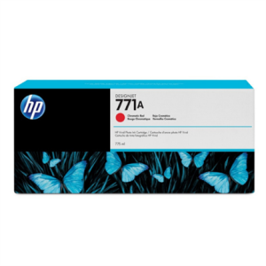 tinta hp lf roja cromatica designjet 771a