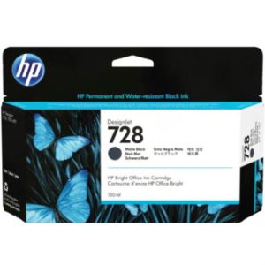 tinta hp lf designjet 728 130ml color negro mate