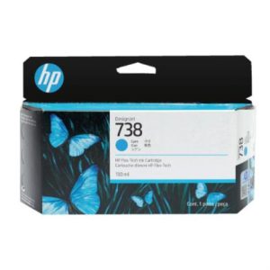 tinta hp designjet 738 130ml color cian