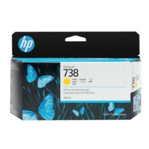 tinta hp designjet 738 130ml color amarillo