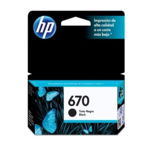 tinta hp 670 negro