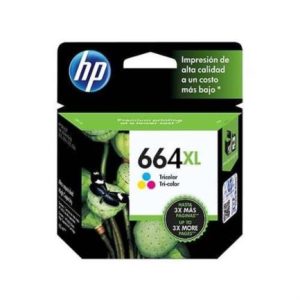 tinta hp 664xl tricolor alto rendimiento