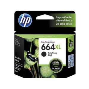 tinta hp 664xl negro alto rendimiento