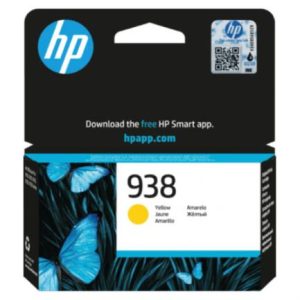 tinta hp original 938 rendimiento 800 páginas color amarillo