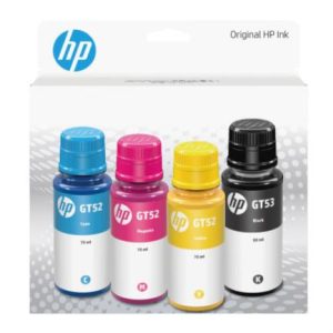 botella de tintas hp gt53/gt52 combo 4 pack