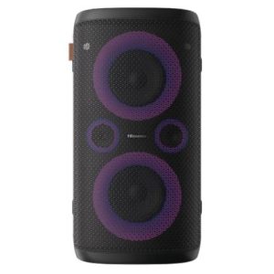 bocina hisense party rocker one 300w 2 vias exterior/interior con subwoofer ipx4 pantalla led bt/fm/aux/dc in/usb