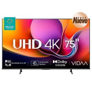 televisor hisense 75" a65nv uhd 4k vidaa 75a65nv