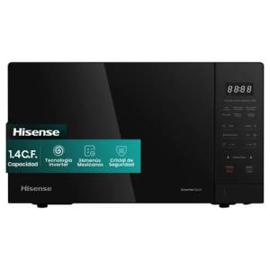 horno microondas hisense inverter 1.4 cucft negro