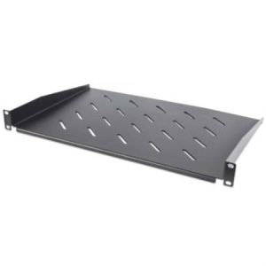 charola intellinet fija cantilever rack 19" 1u ventilada 30cm color negro