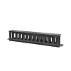 organizador intellinet cables 19" 1u horizontal plástico color negro