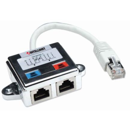 distribuidor intellinet rj45 modular 1x2 cat5e distribuidor intellinet rj45 modular 1x2 cat5e