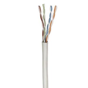 bobina cable intellinet cat 5e cca utp 305m sólida color gris