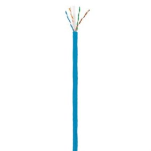 bobina cable intellinet cat 6 cca 305m sólida color azul