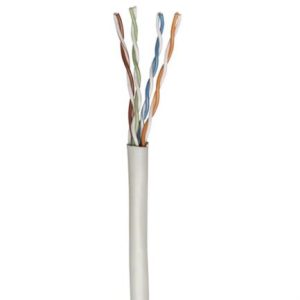 bobina cable intellinet cat 6 utp 305m sólida color gris