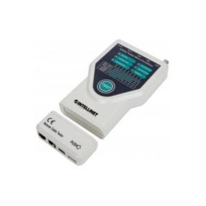 probador de cables intellinet red rj11/rj45/usb color blanco