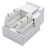 jack intellinet rj11/rj12 de impacto color blanco
