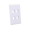 tapa intellinet para caja 4 perforaciones color blanco
