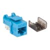 jack intellinet keystone cat6a de impacto utp color azul