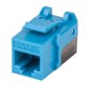 jack intellinet keystone cat6a de impacto utp color azul