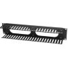 organizador intellinet cables 19" 2u horizontal plástico color negro