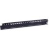 organizador intellinet cables 19" 1u horizontal metalico color negro