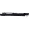 organizador intellinet cables 19" 1u horizontal metalico color negro