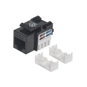 jack intellinet rj45 cat 6 keyston de impacto color negro