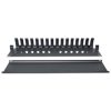 organizador horizontal intellinet 19" montaje en rack 2u metálico color negro