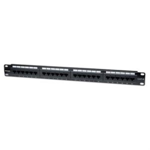 panel parcheo intellinet cat 6 24 puertos utp 1u