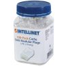 plug intellinet rj45 cat 5e utp sólido 15 micras bote c/100 pzas