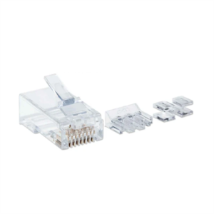 plug intellinet rj45 cat6a sólido oro 50 micras pro utp bote c/80 pzas