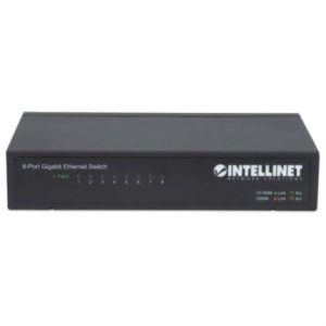 switch intellinet escritorio ethernet gigabit 8 puertos color negro