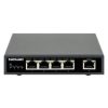 switch intellinet poe+ con 5 puertos gigabit color negro