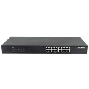 poe switch intellinet gb 16 ptos 19" 30w pto 220w