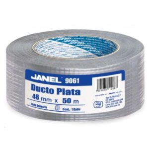 cinta adhesiva janel ducto 9061 plata 48mmx50m pza
