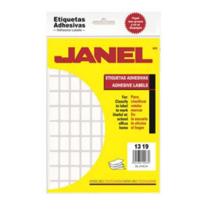 etiqueta janel adhesiva 13x19 c/1800 #22