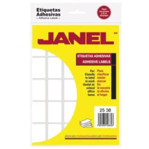 etiqueta janel adhesiva 25x38mm c/500 #7