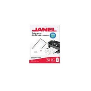 etiqueta janel laser j 5260 25x67 mm c/750
