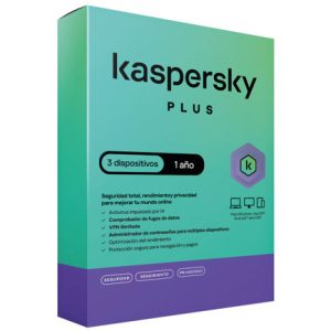 licencia antivirus kaspersky plus 1 año 3 dispositivos