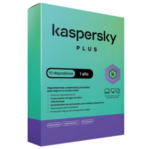 licencia antivirus kaspersky plus 1 año 10 dispositivos