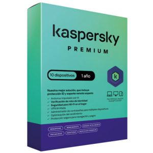 licencia antivirus kaspersky premium 1 año 10 dispositivos