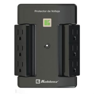 supresor picos koblenz pv 2500 d 2500 va/2000w 6 contactos desconexión automática con alto o bajo voltaje