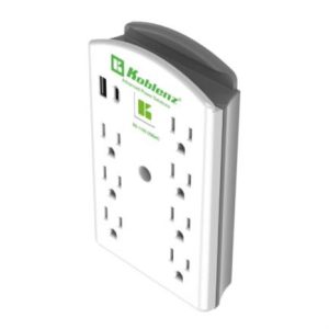 supresor picos koblenz ss 1100 usbac 7 contactos 2 puertos usb 1100j