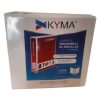 carpeta panorámica kyma de vinil tamaño carta 2 1/2" aro en "d" blanca
