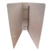 carpeta panorámica kyma de vinil tamaño oficio 2" aro en "d" blanca