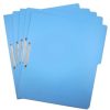 carpeta pressboard kyma c/broche 8cm tamaño carta azul claro paquete c/5